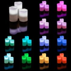 tectake LED svíčky se změnou barvy a dálkovým ovládačem 2 ks