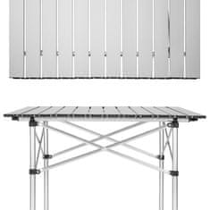 tectake Kempingový stolek hliníkový skládací 70x70x70cm