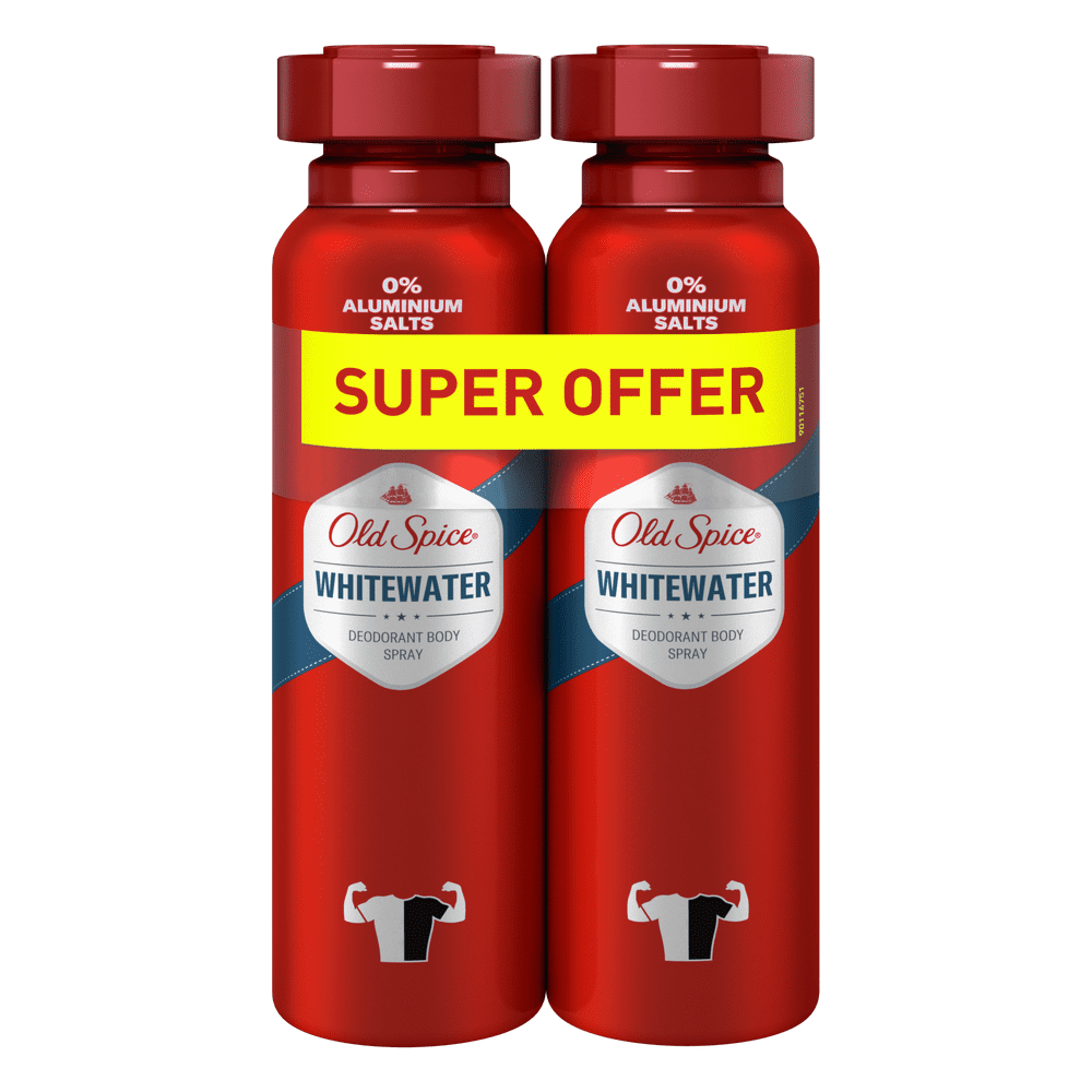 Levně Old Spice Whitewater Deodorant Spray 2x150 ml