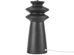 Beliani Keramická stolní lampa černá MORANT