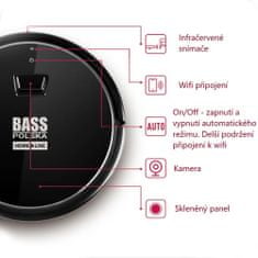 Bass Chytrý robotický vysavač s mopem, vybaven kamerou a mobilní aplikací TUYA SMART BP-BH10332