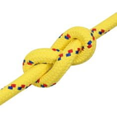 Greatstore Lodní lano žluté 20 mm 100 m polypropylen