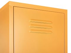 Beliani Žlutá kovová kancelářská skříňka FROME