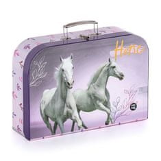 Karton P+P Oxybag kufřík lamino 34 cm Koně fialový