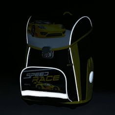Karton P+P Oxybag Školní aktovka v setu pro prvňáčky PREMIUM Auto Speed race - 3 díly