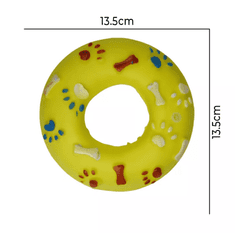 KN Pískající latexová hračka - donut Barva: oranžová