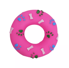 KN Pískající latexová hračka - donut Barva: oranžová