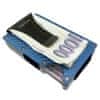 Daklos Karbonová mini peněženka CARBET RFID carbon s klipem - modrá