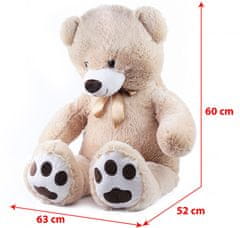 Rappa Velký plyšový medvěd Fido s visačkou 100 cm