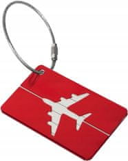 Korbi Visačka na kufr letadla, visačka s adresou