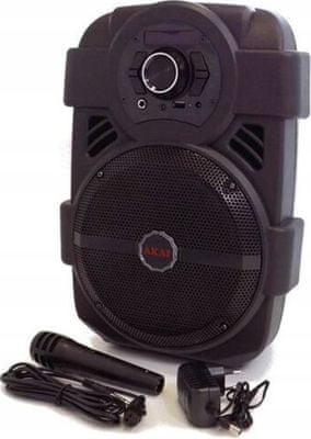  Bluetooth hordozható hangszóró akai ABTS-808L aux in újratölthető akkumulátor szép hangzás