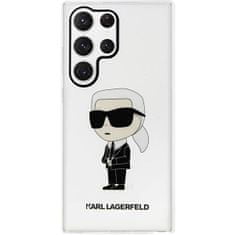 Karl Lagerfeld KLHCS23LHNIKTCT hard silikonové pouzdro Samsung Galaxy S23 ULTRA 5G transparent Ikonik Karl Lagerfeld