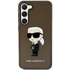 Karl Lagerfeld KLHCS23SHNIKTCK hard silikonové pouzdro Samsung Galaxy S23 5G black Ikonik Karl Lagerfeld