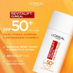 L’ORÉAL PARIS Denní ochranný fluid Revitalift Clinical SPF50+ s vitamínem C (Anti-UV Fluid) 50 ml