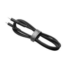 FIXED Nabíjecí a datový Liquid silicone kabel s konektory USB-C/USB-C a podporou PD, 1.2m, USB 2.0, 60W FIXDLS-CC12-BK, černý