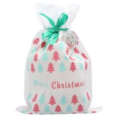 Chomik Vánoční dárková taška bílá 30x45 cm