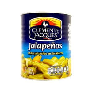 Clemente Jacques Mexické chilli papričky Jalapeno celé ve šťávě "Chiles Jalapenos en Escabeche" 2,8kg Clemente Jacques