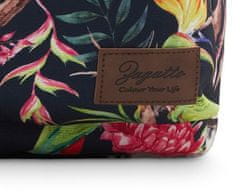 ZAGATTO Dámský vícebarevný školní batoh s motivem květinového papouška,prostorný a lehký městský batoh,jednokomorový, pohodlné a nastavitelné popruhy, vhodný pro formát A4, batoh pro mládež, 46,5x31x14 /ZG640