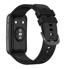 FIXED Silikonový řemínek Silicone Strap pro Huawei Watch FIT FIXSSTB-1054-BK, černý