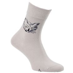 Zdravé Ponožky bambusové zdravotní jednobarevné ponožky se vzorem 6104323 4-pack, 35-38