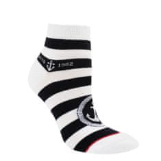 RS dámské barevné letní kotníkové elastické námořnické ponožky 1526023 3-pack, bílá, 35-38