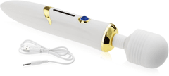XSARA Elegantní masažér typu wand vibrátor s pohyblivou hlavou - 36 funkcí - 71094414