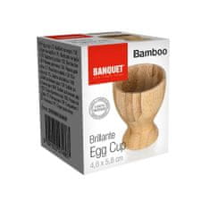 Banquet Kalíšek na vajíčka BRILLANTE Bamboo pr. 4,8 x 5,8 cm, sada 6 ks
