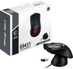 MSI Clutch GM31 Lightweight Wireless, černá (S12-4300980-CLA)