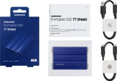 Samsung T7 Shield, 2TB, modrá (MU-PE2T0R/EU)