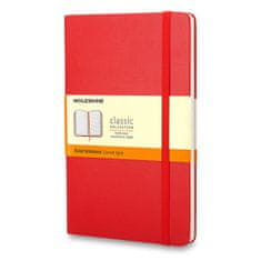 Moleskine Zápisník - tvrdé desky L, linkovaný, červený