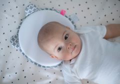 Motherhood Polštářek ergonomický stabilizační pro novorozence s oušky Grey Classics 0-6m