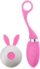 XSARA Vibrační vajíčko s ovladačem vaginální a anální masažér - 12 funkcí růžová barva - 72188022