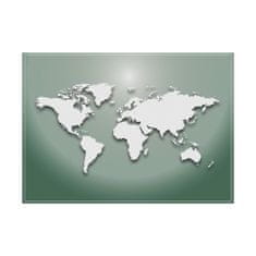 Jansen Display Prostírání Mapa světa zelená - sada 6ks