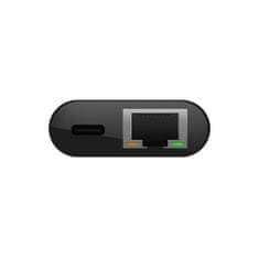 Belkin USB-C / Gigabit-Ethernet- Adapter 60W PD, černá, INC001btBK