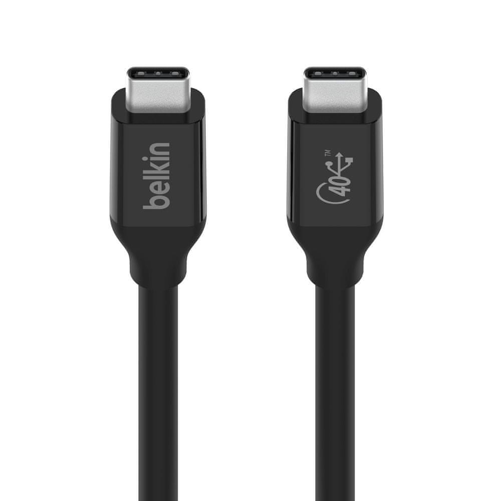 Levně Belkin USB4 kabel 100W, 0,8m, černý, INZ001bt0.8MBK