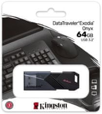Kingston DataTraveler Exodia Onyx - 64GB, černá (DTXON/64GB)