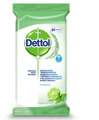 Dettol DETTOL Antibakteriální ubrousky limetkové 36 ks