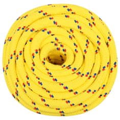 Greatstore Námořnické lano, žluté, 16 mm, 25 m, polypropylen