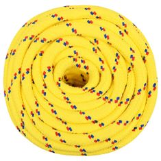 Greatstore Lodní šňůra, žlutá, 16 mm, 50 m, polypropylen