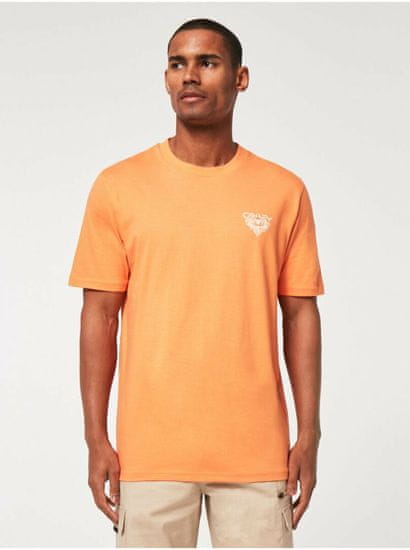 Oakley Oranžové pánské tričko s potiskem na zádech Oakley