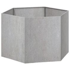 Vidaxl Truhlík šedý 60 x 60 x 45 cm povětrnostně odolná ocel