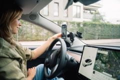Verbatim FWC-01, rychlonabíjecí Qi bezdrátový držák do auta s automatickou fixací telefonu, černá