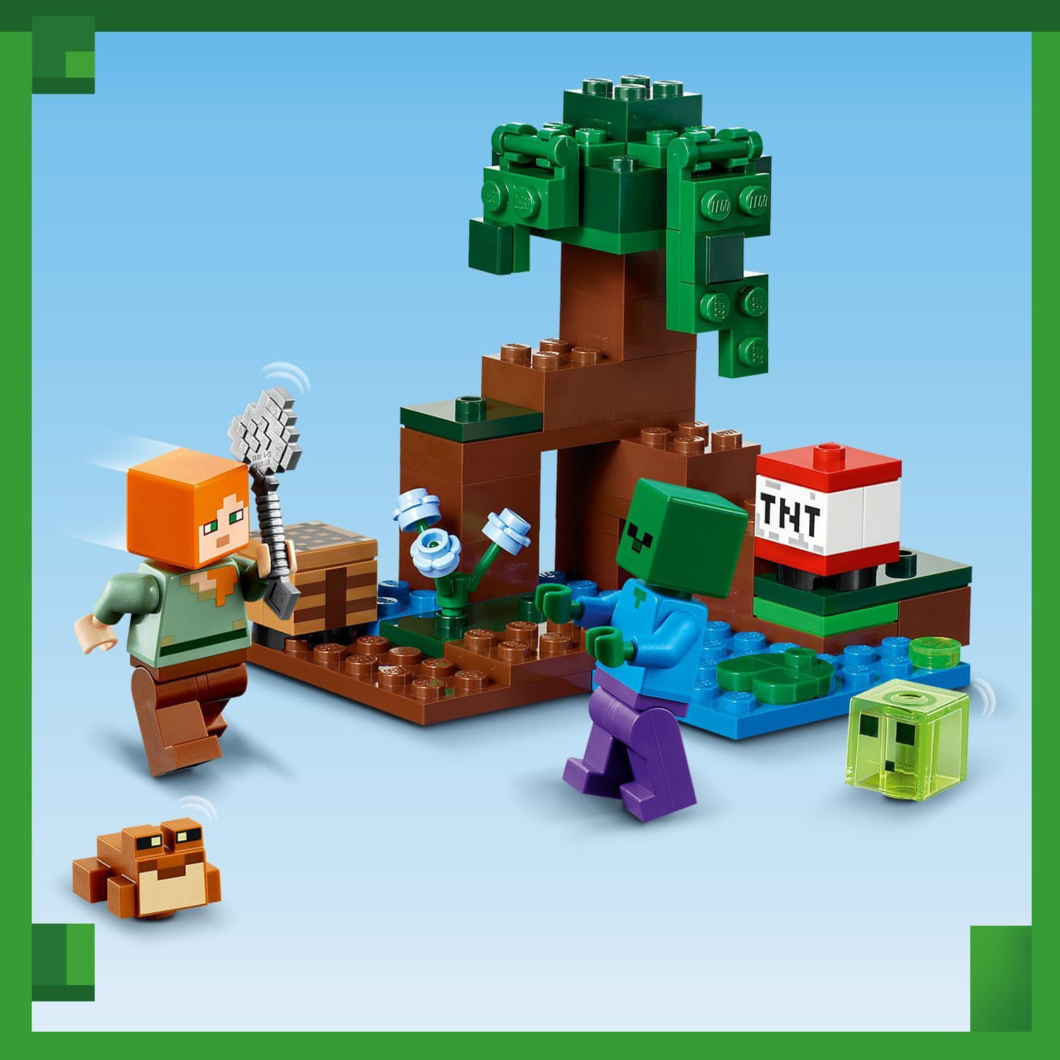 LEGO Minecraft 21240 Dobrodružství v bažině