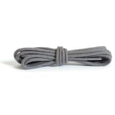 Kaps Tenké kulaté tmavě šedé bavlněné tkaničky do bot délka 60 cm