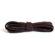 Kaps Tenké kulaté tmavě hnědé bavlněné tkaničky do bot délka 180 cm