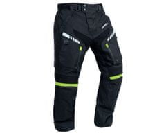 Kalhoty moto pánské FIORANO textilní černé/zelené 3XL