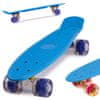 Frisbee skateboard LED kolečka modrá