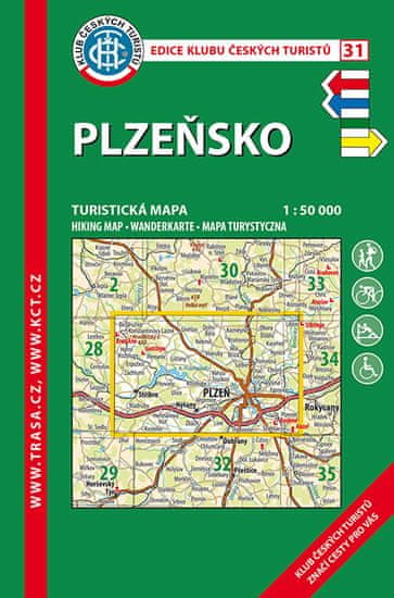 Plzeňsko /KČT 31 1:50T Turistická mapa
