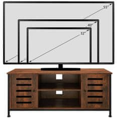 tectake Televizní stolek Carlow 110x41,5x50,5cm