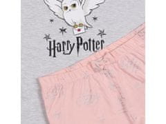 sarcia.eu Harry Potter Šedorůžové letní pyžamo pro dívky, krátké rukávy, volány 9-10 let 134/140 cm
